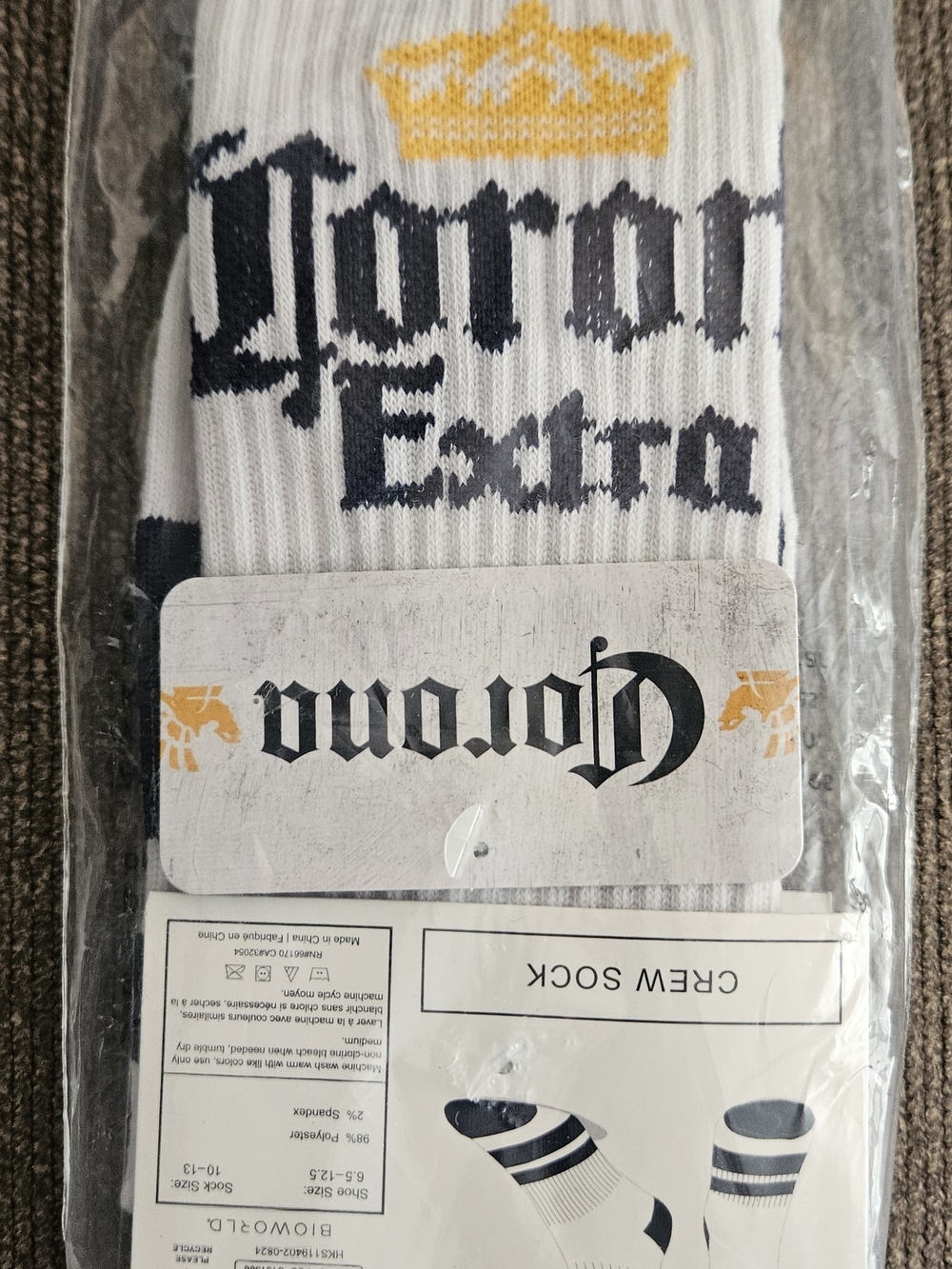 White Crew Socks